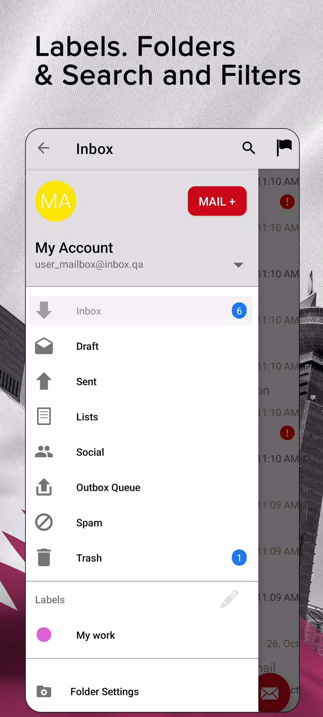 Inbox.qa email应用截图第2张