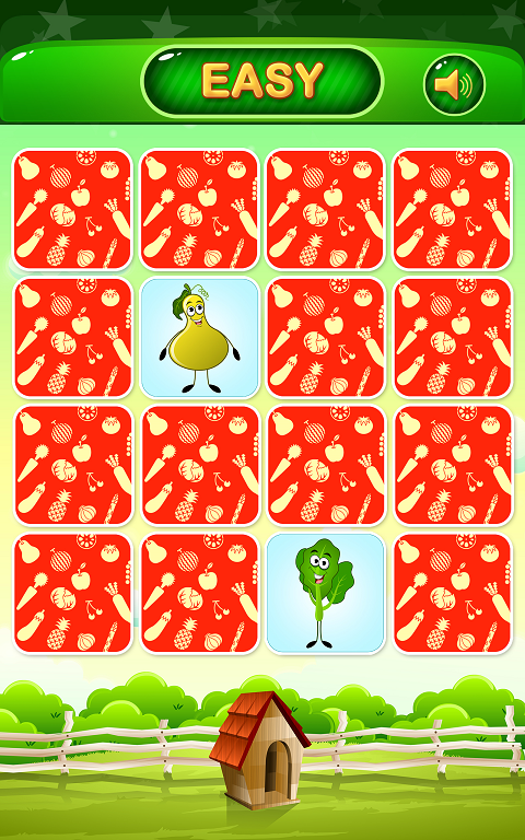 Vegetable Memory Match Game Capture d’écran 1