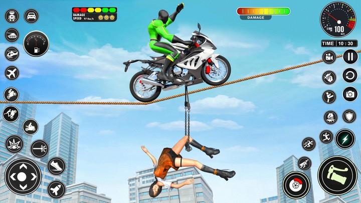 Superhero Bike Mega Ramp Games应用截图第2张