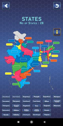 India Mapper-(India Map Game) Captura de pantalla 4