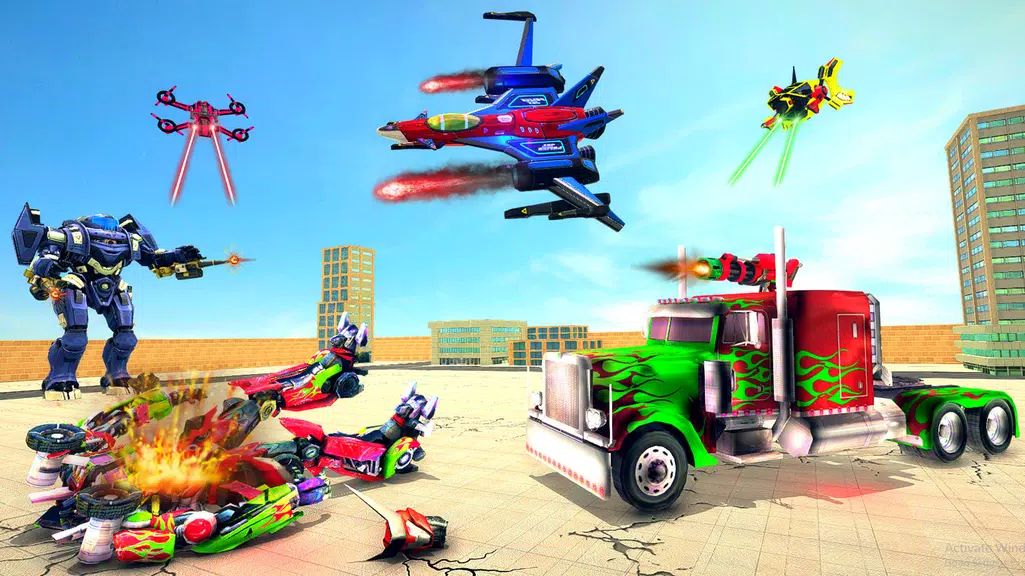 Truck Robot Transform Game Screenshot 3