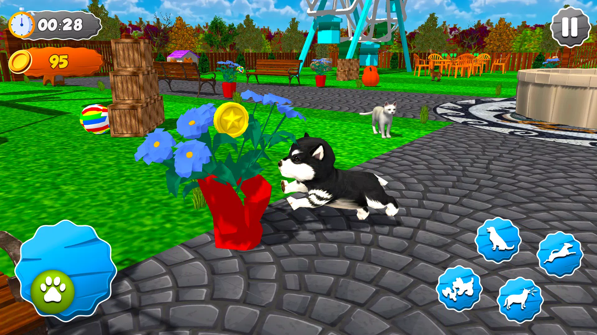 Pet Dog Game: Virtual Dog Sim Ekran Görüntüsü 2