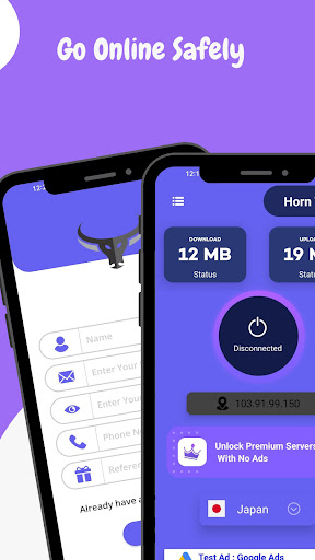 HornVPN Скриншот 1