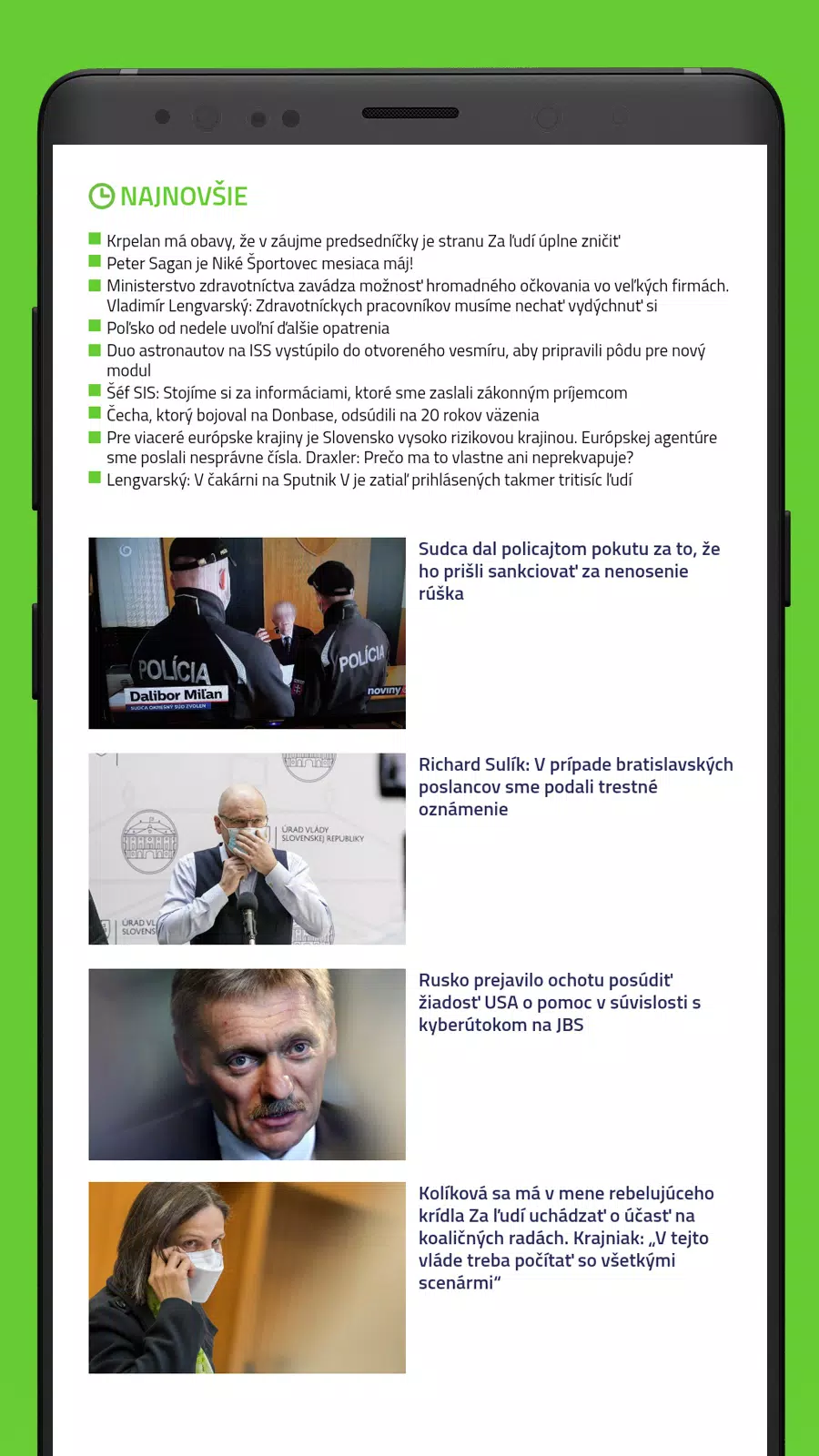 HLAVNÉ SPRÁVY應用截圖第3張