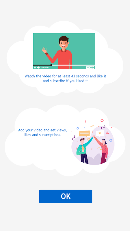 Many views, likes, subscribers for video Ảnh chụp màn hình 3