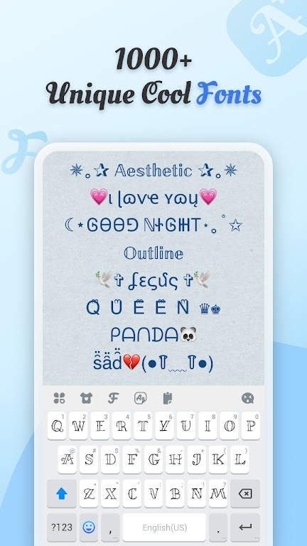 Cool Fonts – Keyboard & Themes Mod应用截图第2张