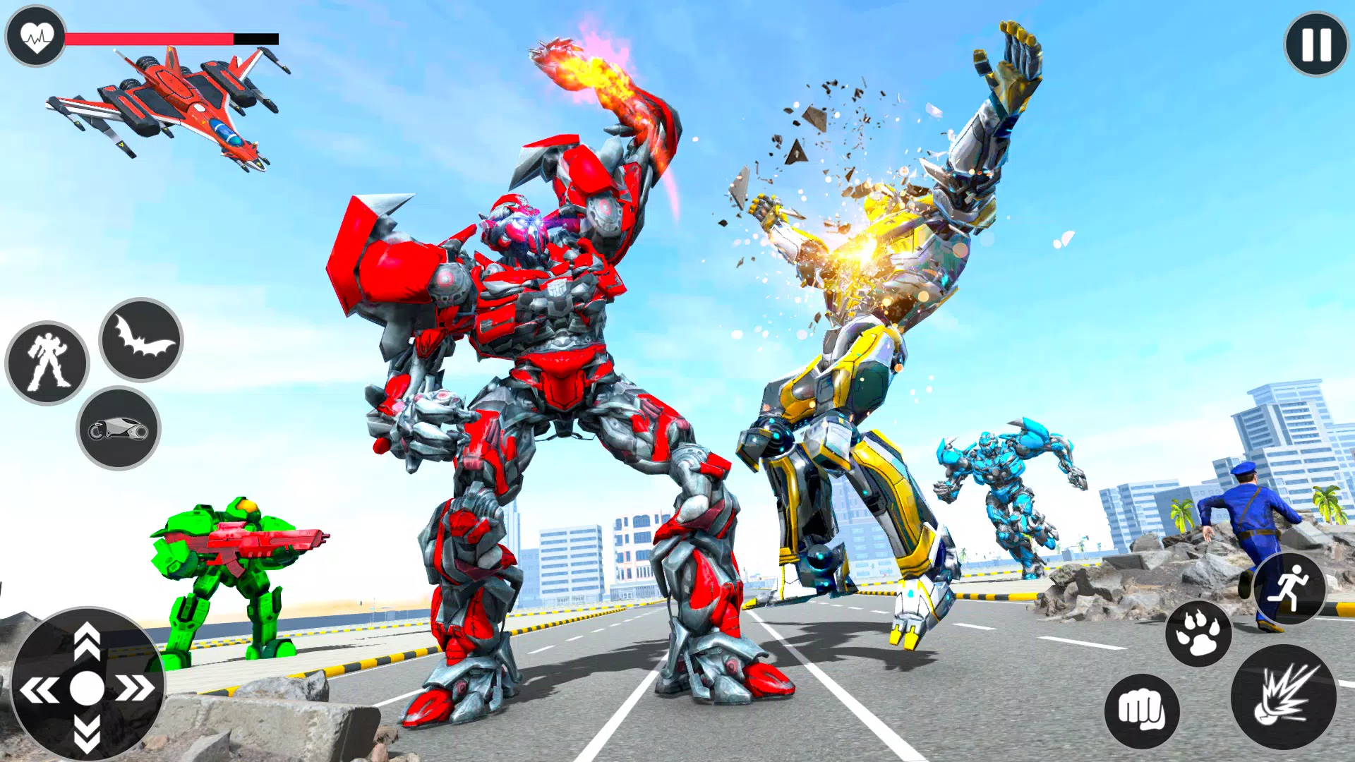 Flying Robot Transforming Game ภาพหน้าจอ 3