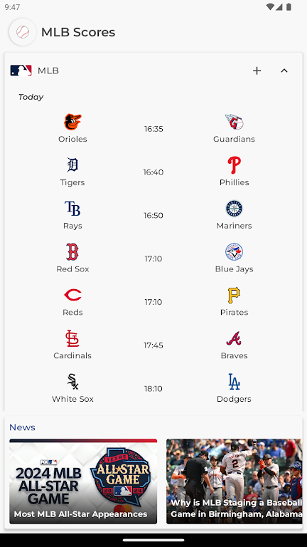 MLB Scores应用截图第1张