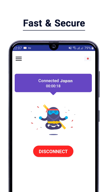 Ninja VPN – Faster, Safer Internet Capture d’écran 3
