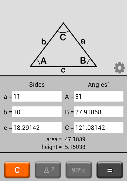 Triangle Calculator應用截圖第1張