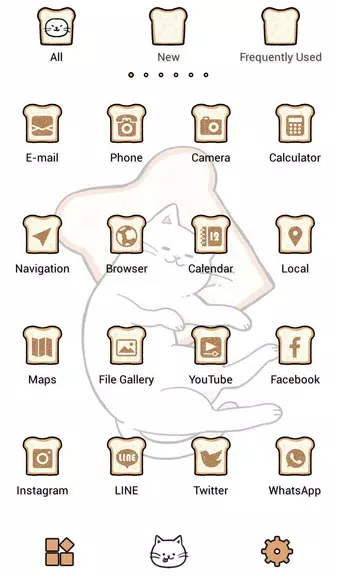 Cute Wallpaper Bread Cat Theme应用截图第3张