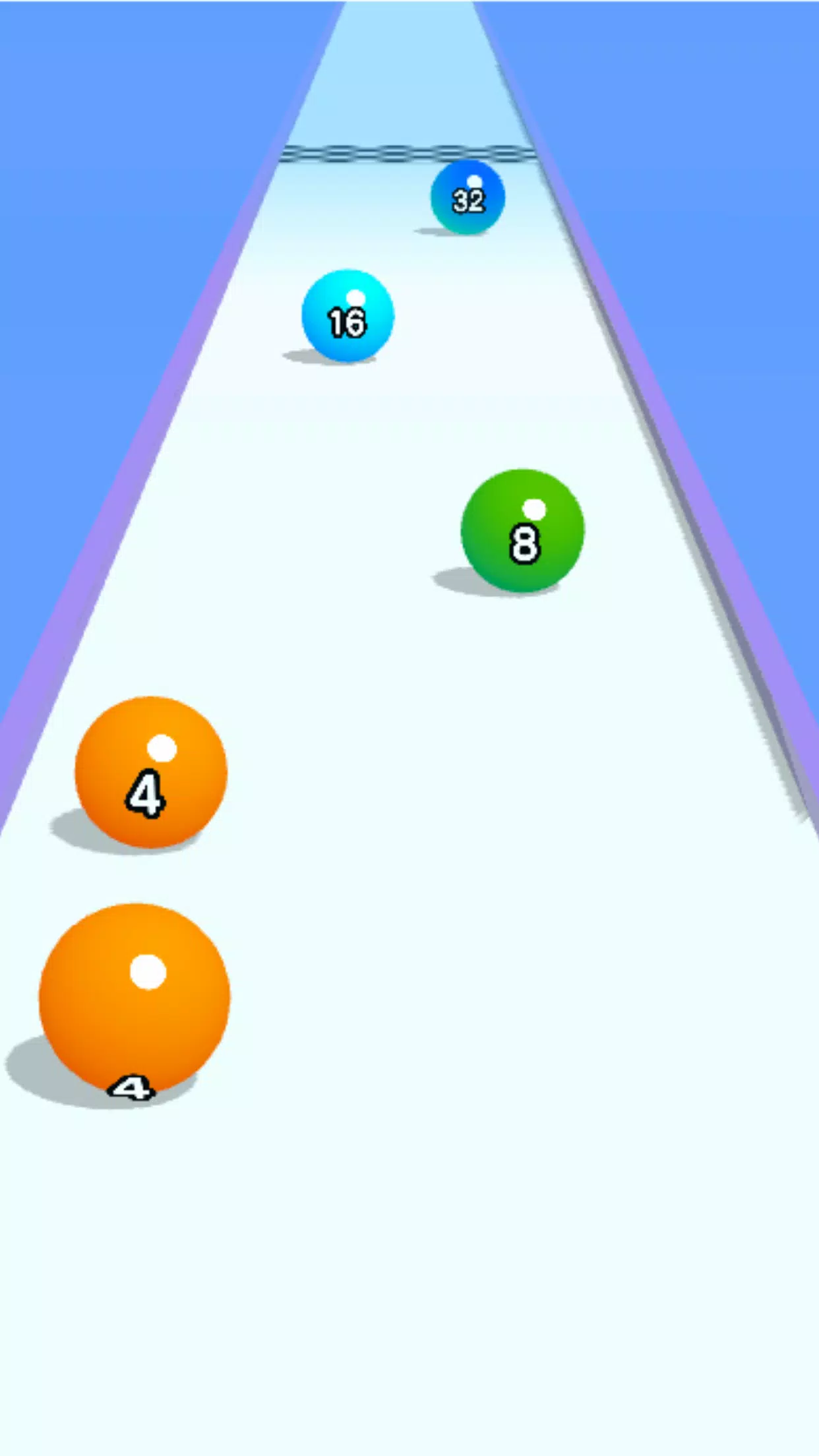 Ball Run 2048: merge number स्क्रीनशॉट 1
