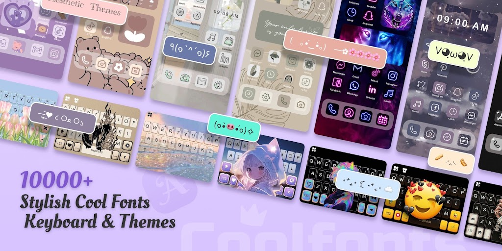 Cool Fonts – Keyboard & Themes Mod应用截图第1张
