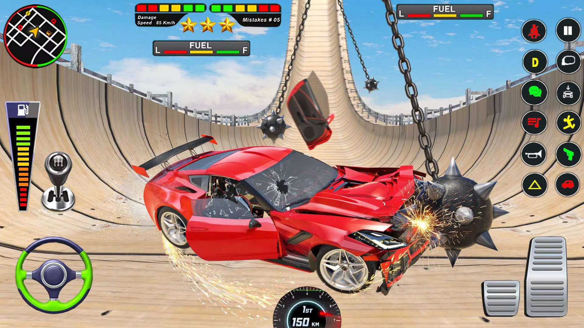 Mega Ramp Car Crash Simulator應用截圖第2張