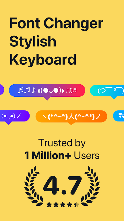 Fonts app keyboard & Changer Zrzut ekranu 1