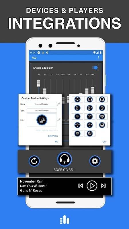 XEQ Ecualizador y amplificador Captura de pantalla 3