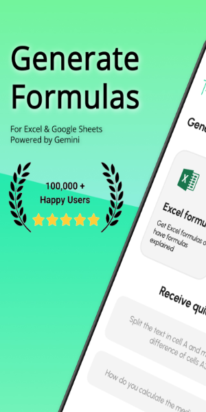 Sheets AI: Formula Generator Capture d’écran 2
