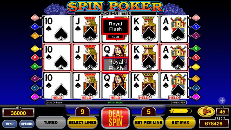 Spin Poker™ Casino Video Slots स्क्रीनशॉट 4