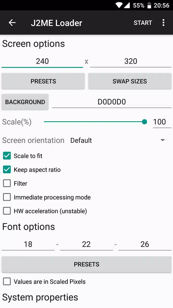 J2ME Loader Capture d’écran 2