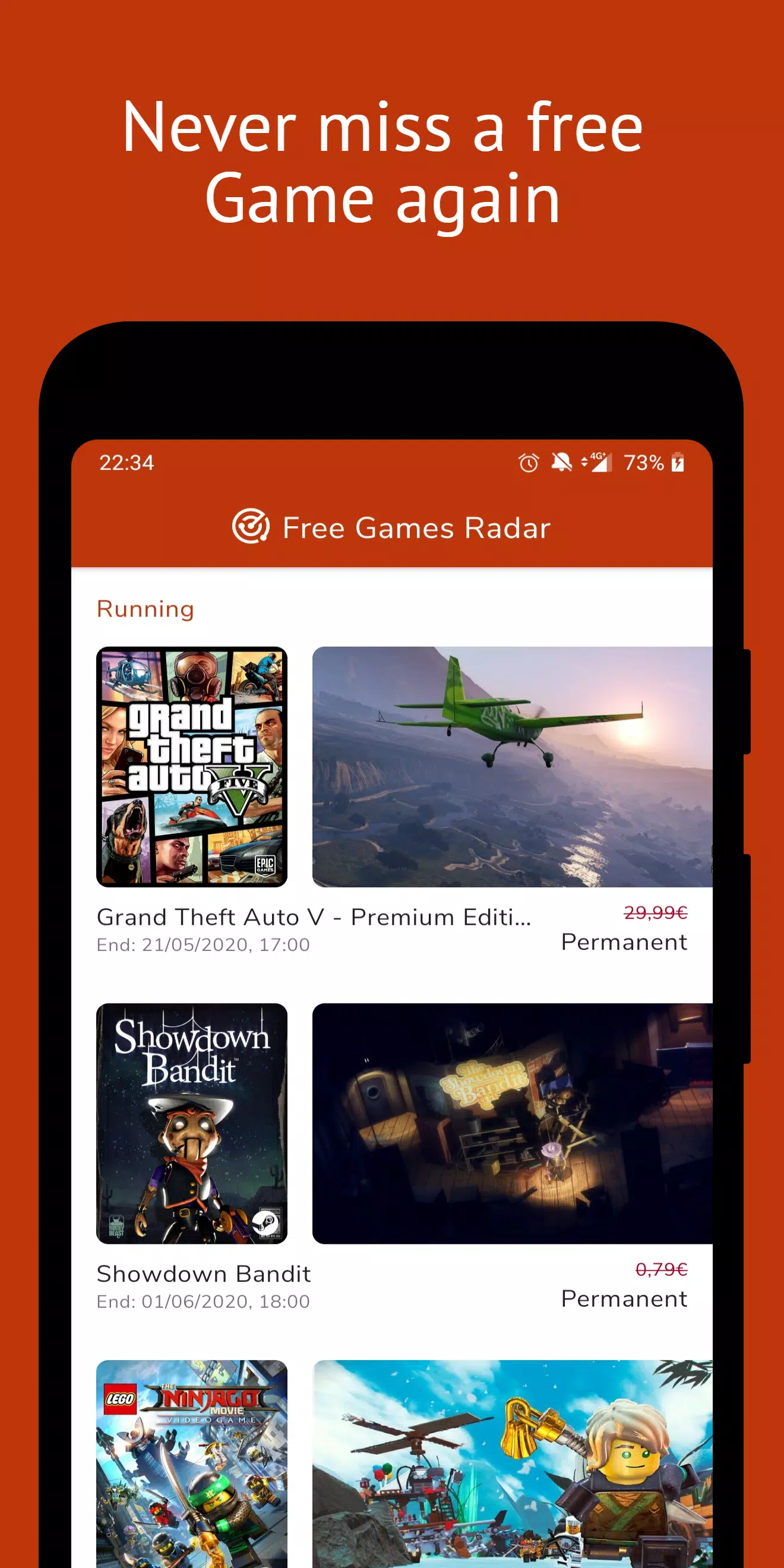 PC Games Radar for Epic Games, Ảnh chụp màn hình 1