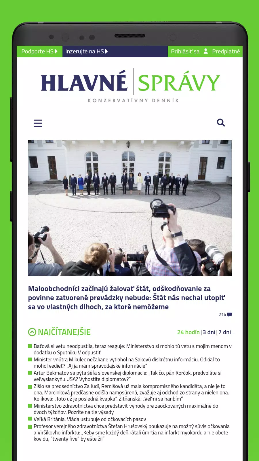 HLAVNÉ SPRÁVY應用截圖第1張