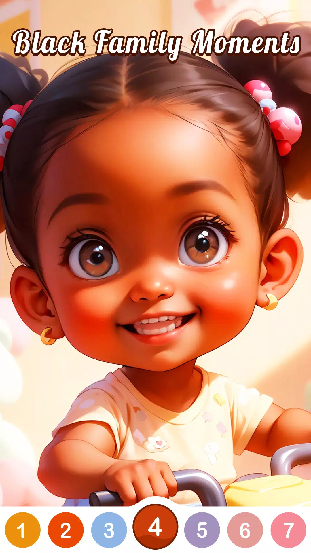 Black Family Coloring Games Screenshot 3