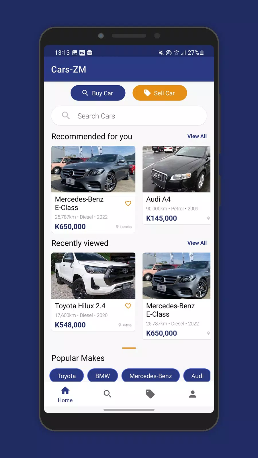 Cars Zambia - Buy & Sell Cars Ảnh chụp màn hình 2
