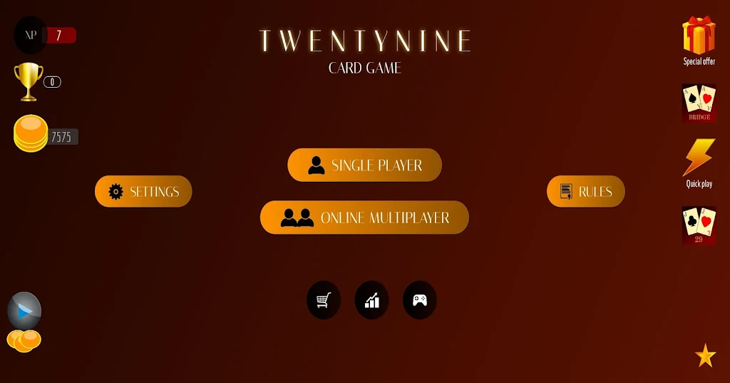29 Card Game Lite Captura de tela 1