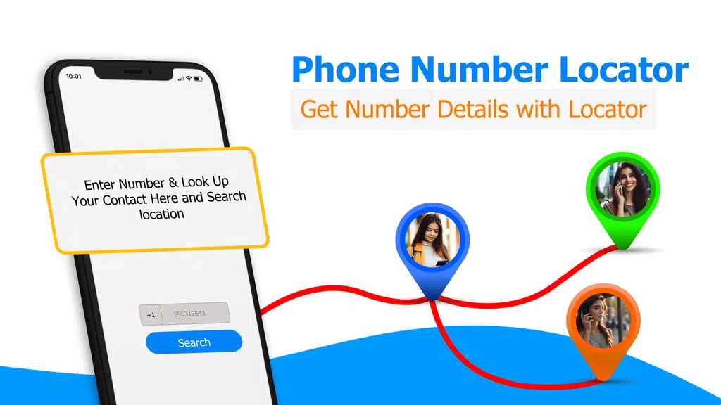 GPS Mobile Number locator App应用截图第2张
