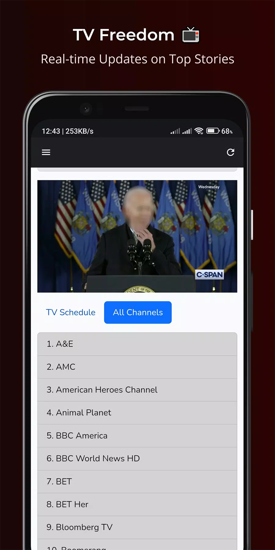 TheTVApp USA Live应用截图第1张