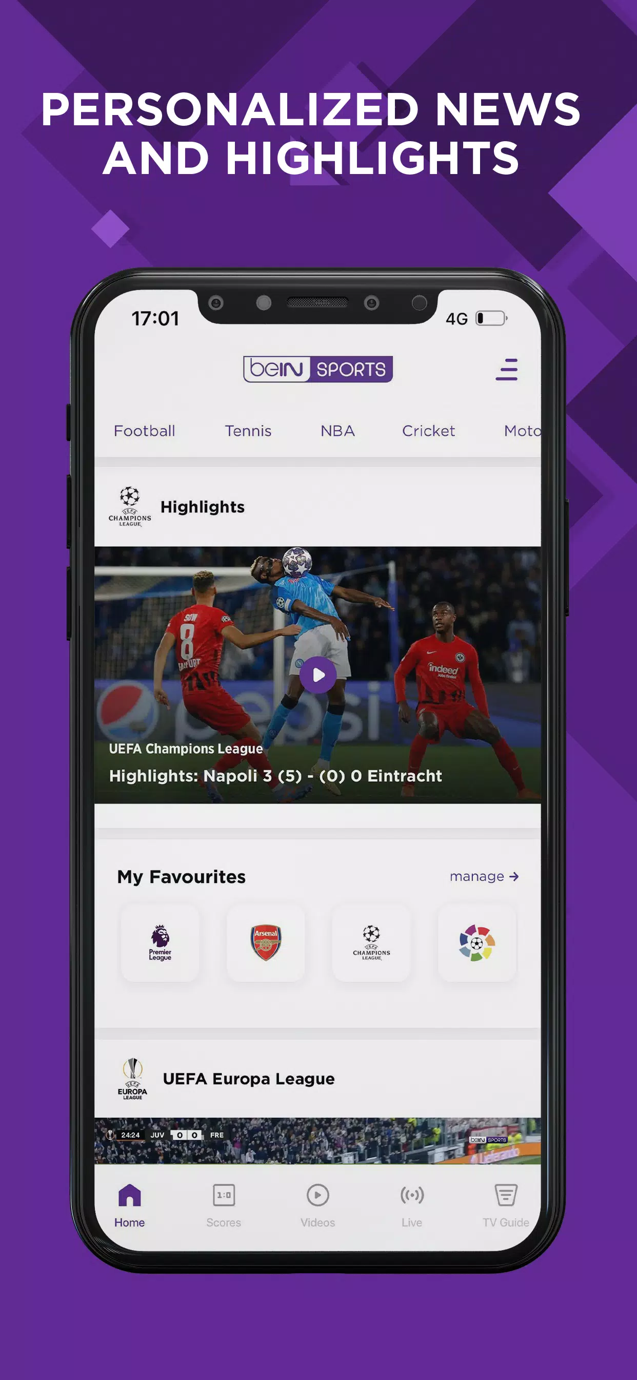 beIN SPORTS スクリーンショット 2