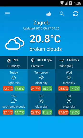 Schermata Weather Croatia 1