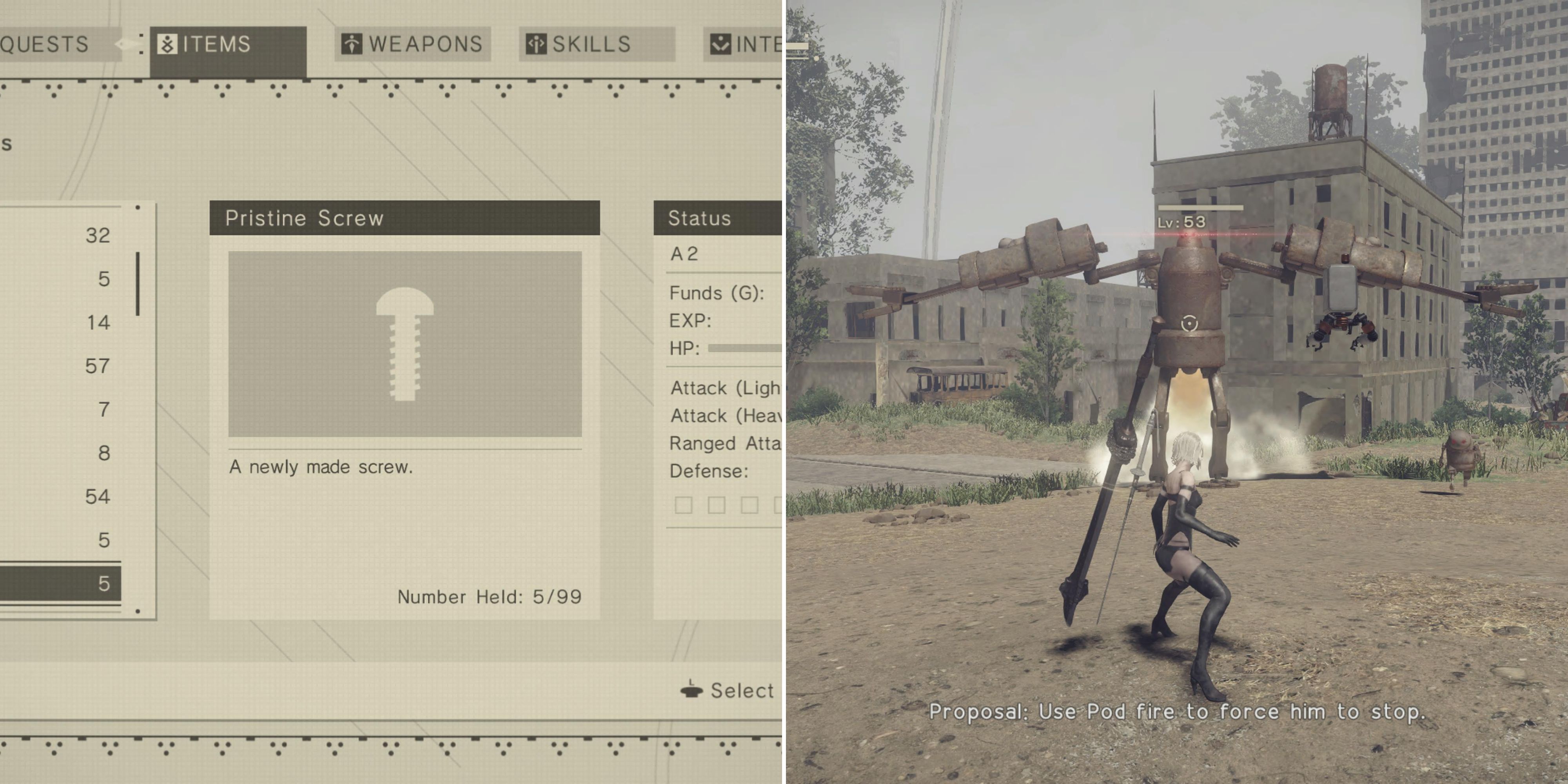 NieR: Automata - หาซื้อสกรูเก่าแก่ได้ที่ไหน