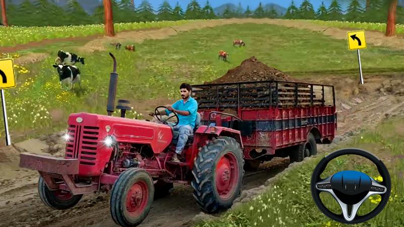 Indian Tractor Trolley Farming ဖန်သားပြင်ဓာတ်ပုံ 4
