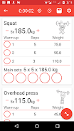 5x5 Workout Logger スクリーンショット 1