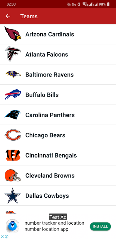 NFL 2024 Schedule Scores應用截圖第4張