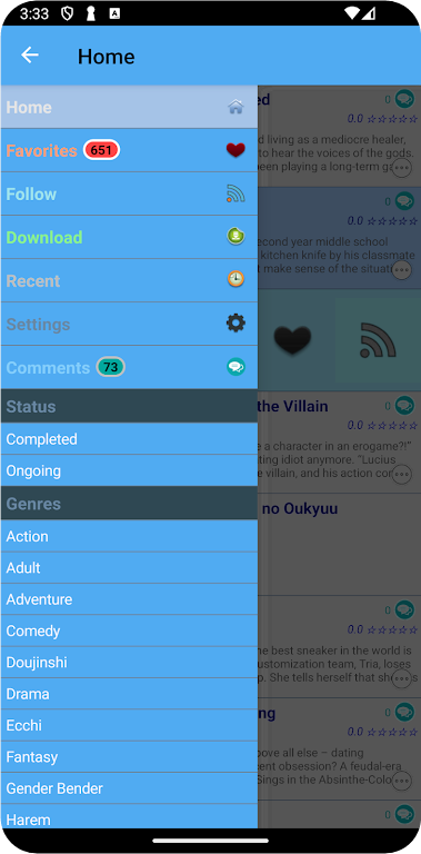 Manga World - Online Reader Tangkapan skrin 2