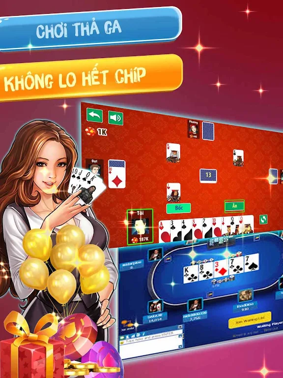 Đánh  tiến lên OFFLINE - tien len mien nam Screenshot 3