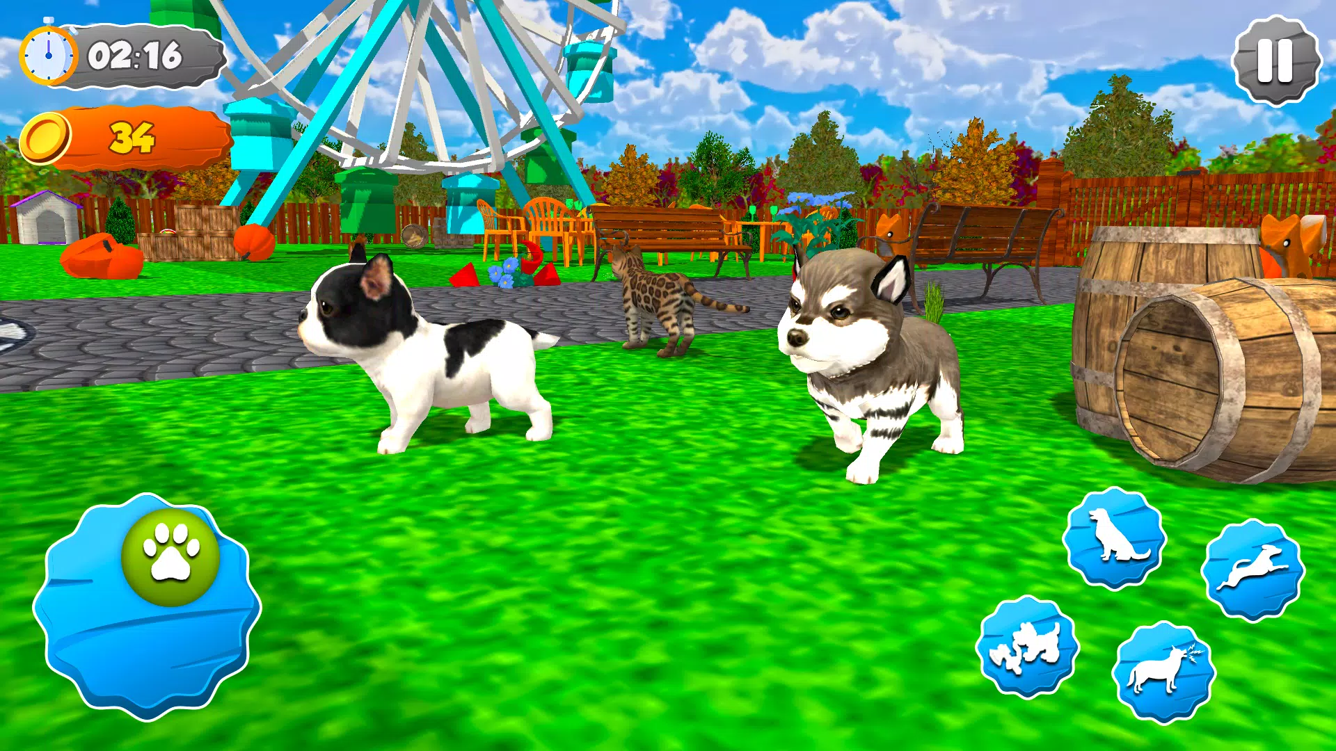 Pet Dog Game: Virtual Dog Sim Ekran Görüntüsü 1