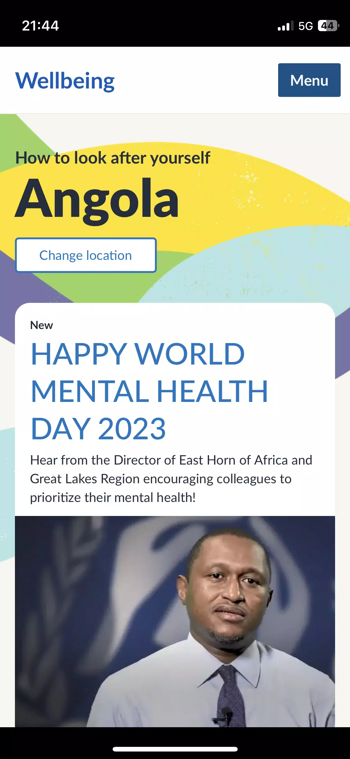 UNHCR Wellbeing Captura de tela 4