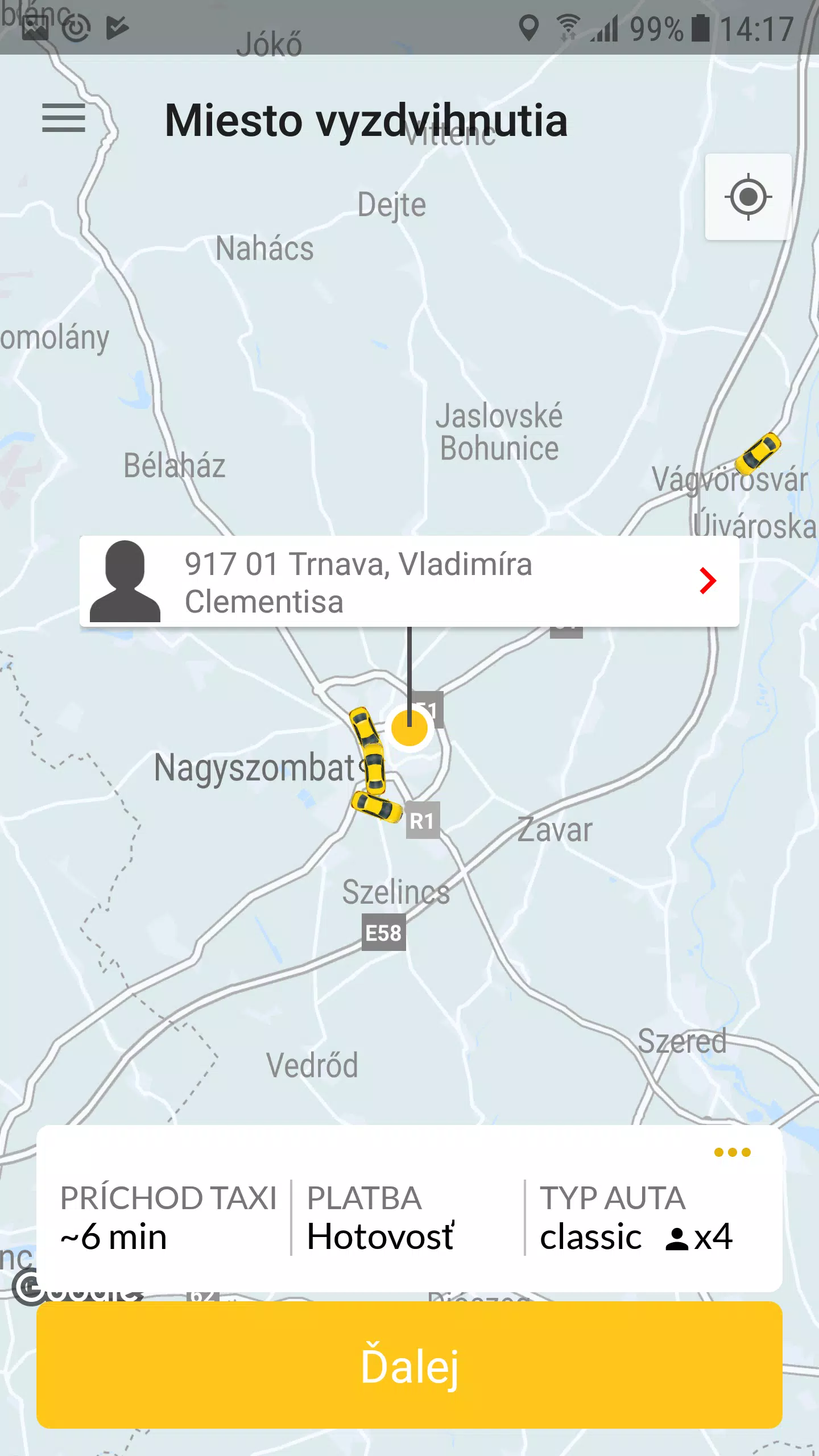 Yellow Taxi Trnava 스크린샷 1