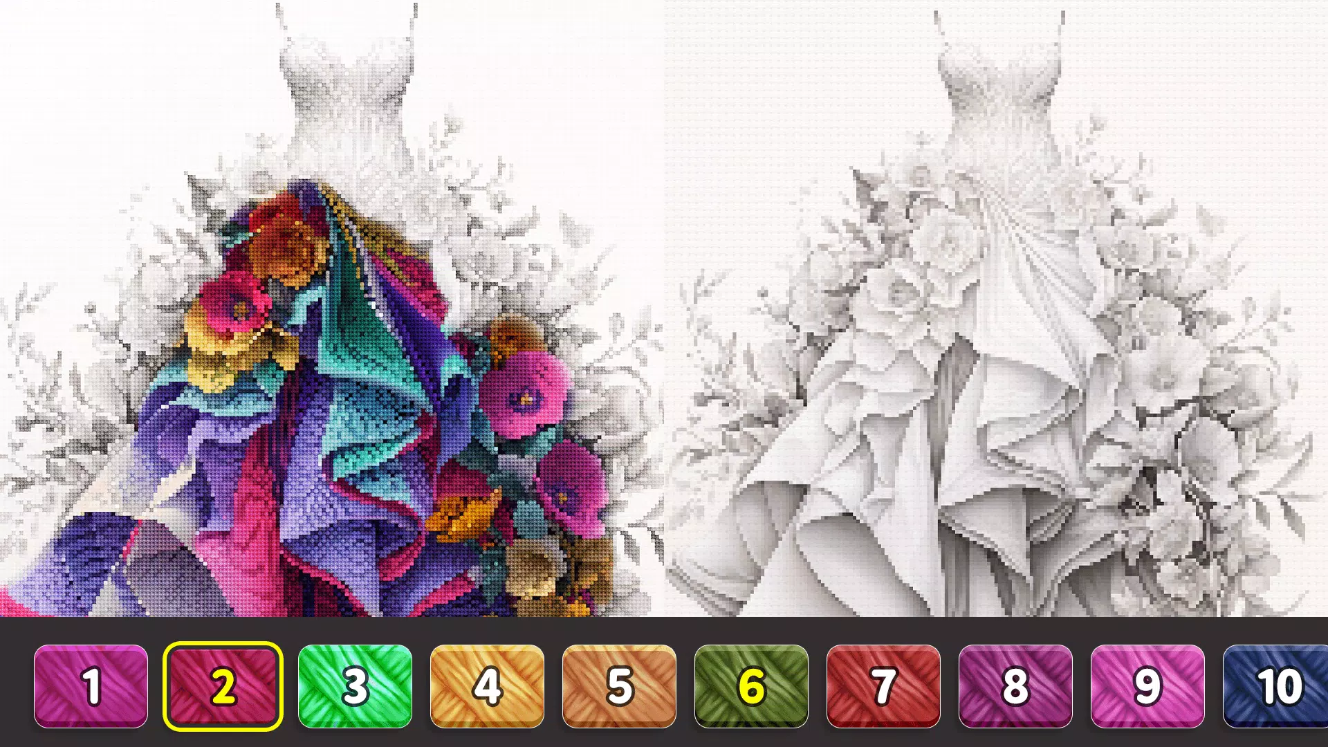 Cross Stitch: Color by Number Zrzut ekranu 2