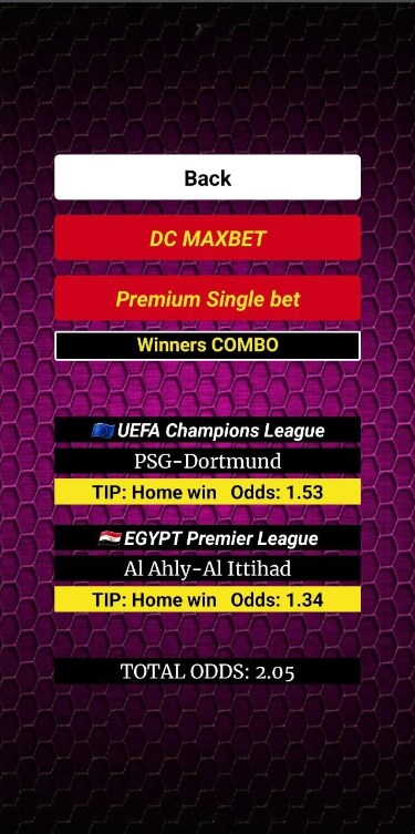 Combo betting tips Capture d’écran 2