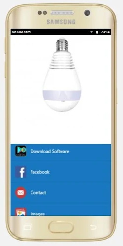 Bulb Camera Panoramic CCTV 360 Screenshot 1