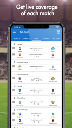 Live score hunter-football live&sports live Tangkapan skrin 3