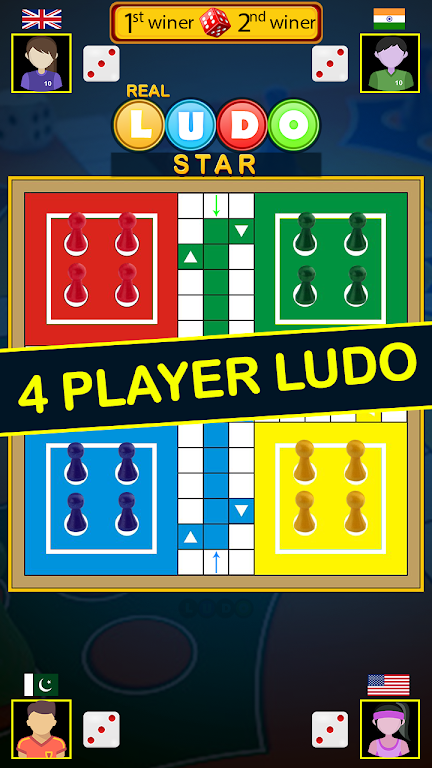 Real Ludo Star King : Board Game Screenshot 2