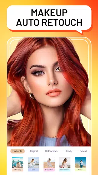 YuFace: 셀카 카메라, 메이크업 사진 편집기 스크린샷 1