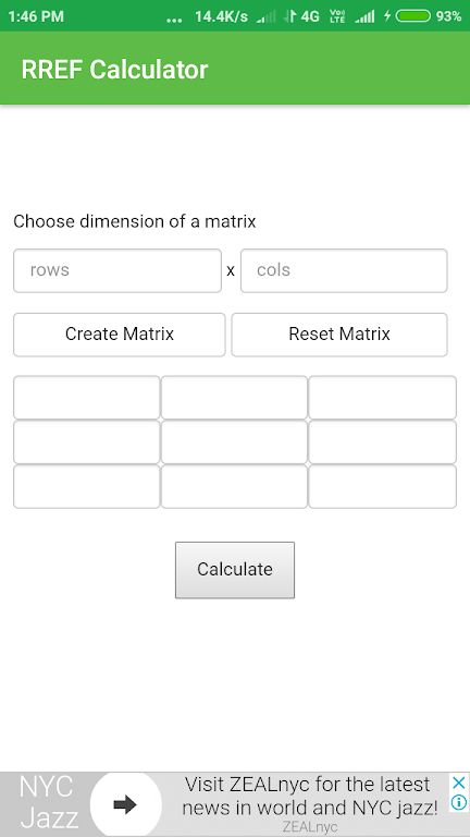 RREF Calculator Capture d’écran 2