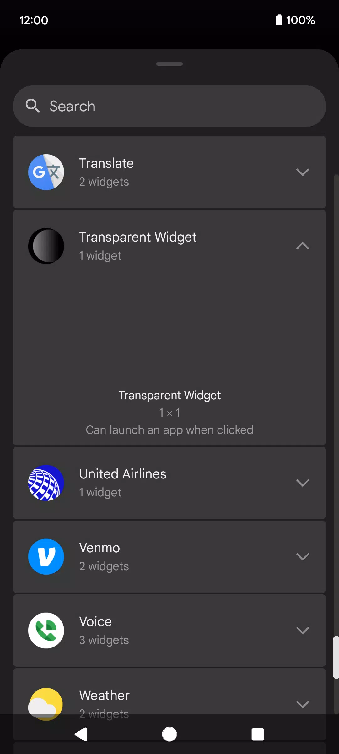 Transparent Widget應用截圖第1張
