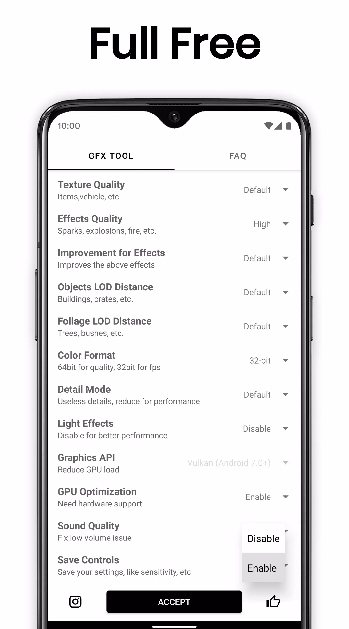 GFX Tool: Launcher & Optimizer Capture d’écran 4